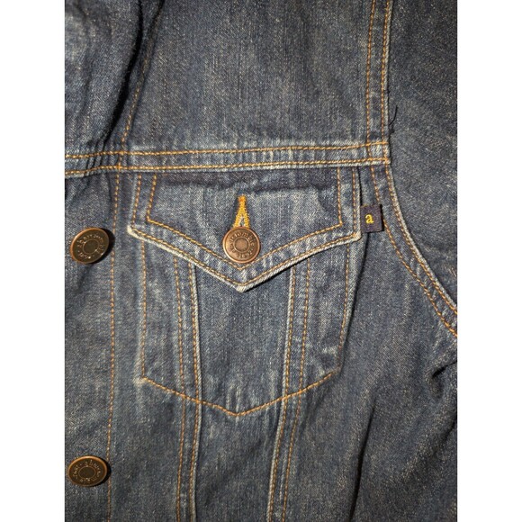 Abercrombie & Fitch Jean Jacket Girls XL Button Blue Classic Casual Denim VTG - Picture 8 of 12